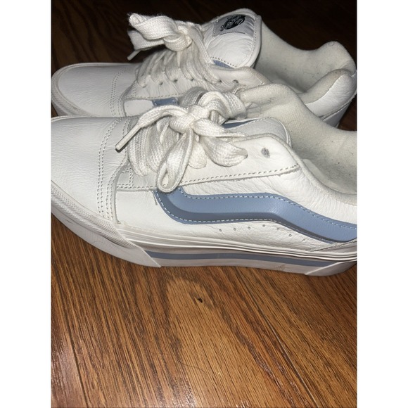 VANS Knu Stack Platform Lift Shoes Periwinkle White Shoes Unisex W 10 M 8.5 - Picture 3 of 9